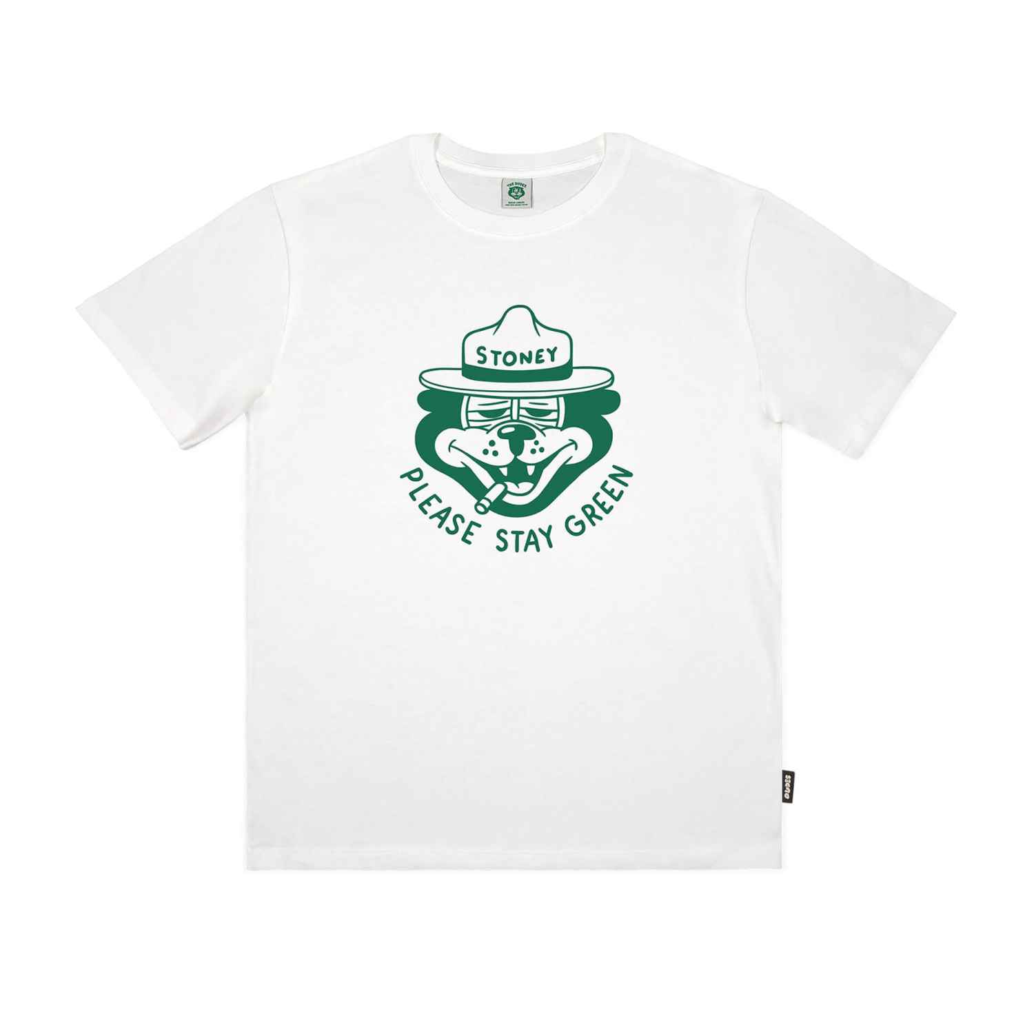 The Dudes Please Stay Green T-Shirt - off-white XXXL