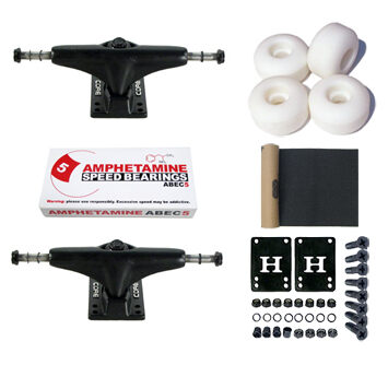 Core Trucks Skateboard Axles Set Black 5.0 Core Trucks Skateboard Axles Set Black 5.0