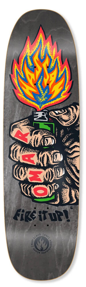 Black-Label Skateboard Deck Hassan Fire It Up 9,25