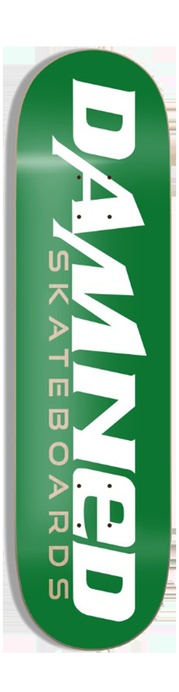 Damned Skateboard Deck Green Logo Damned Skateboard Deck Green Logo