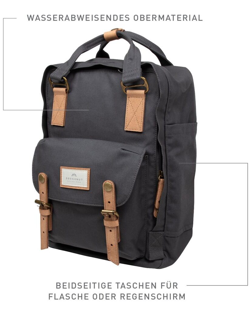 Doughnut Macaroon PFC Free Series Rucksack - charcoal