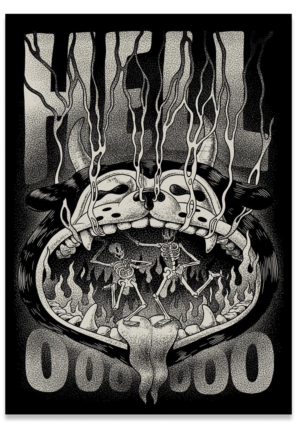 The Dudes Hellooo Unlimited Print - black