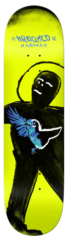 Krooked Skateboard Deck Narvaez Blue Bird 8,25