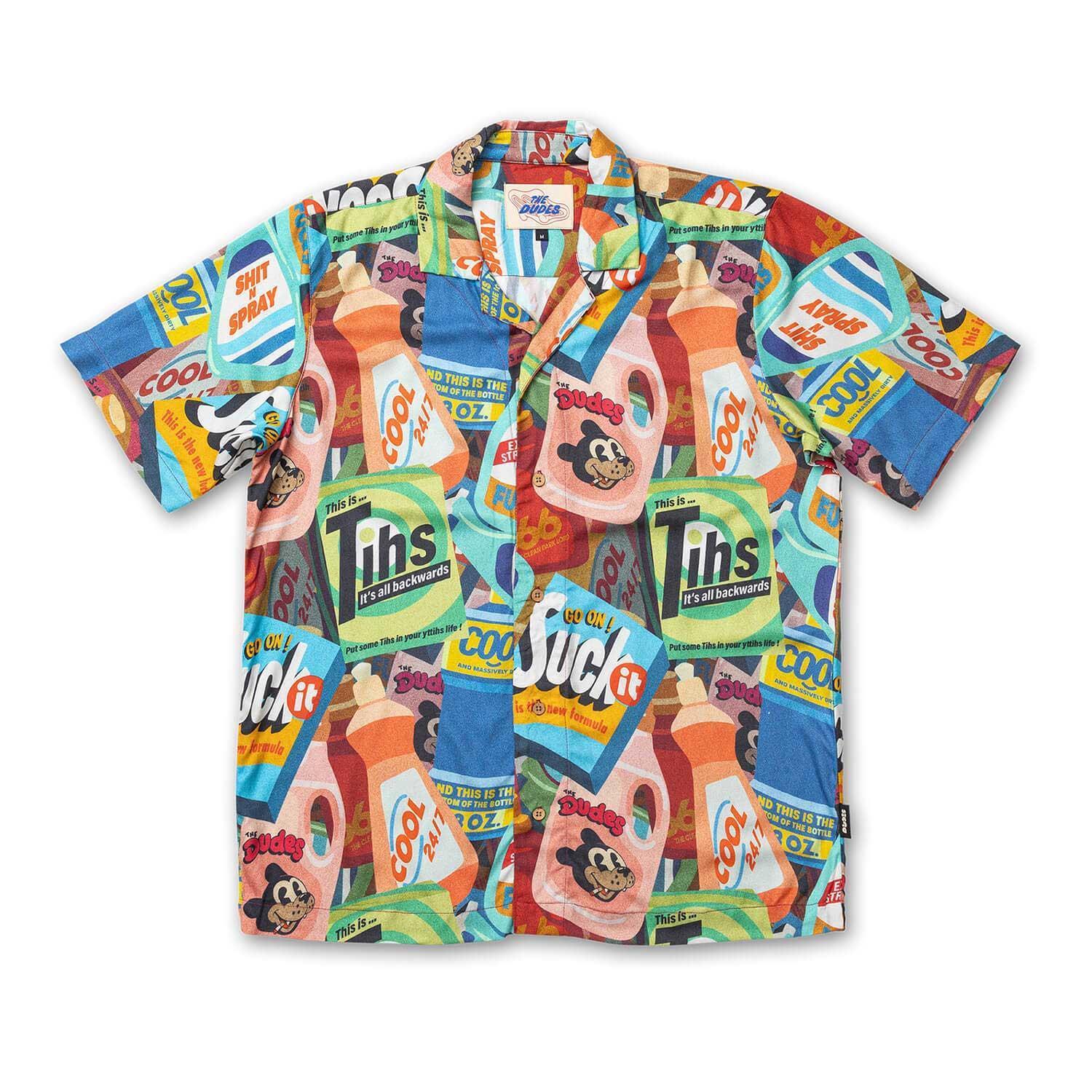 The Dudes Cleaner Hawaiian Shirt - Multicolor XS The Dudes Cleaner Hawaiian Shirt - Multicolor XXXL