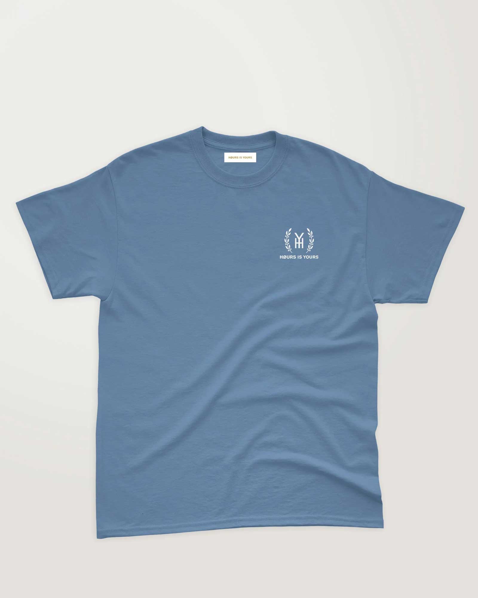 Hours Is Yours Monogram T-Shirt - modern blue XL