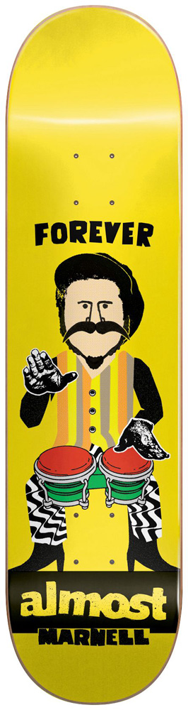 Almost Skateboard Deck Marnell Forever Dude R7 8