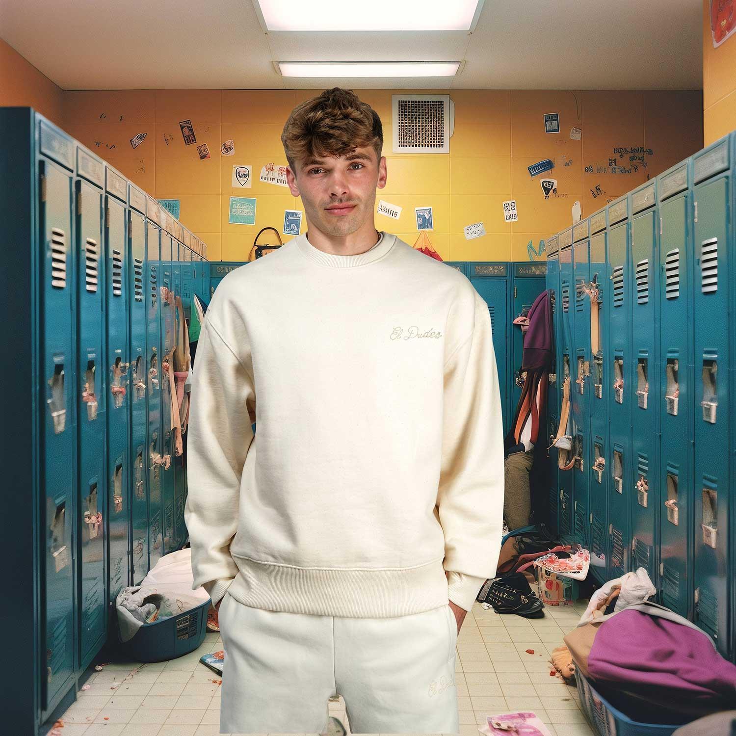 The Dudes El Dudes Premium Heavyweight Pullover - almond milk XXXL