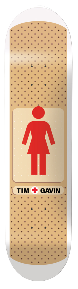 12410289-1 Girl Skateboard Deck Gavin Bandaid 8,50