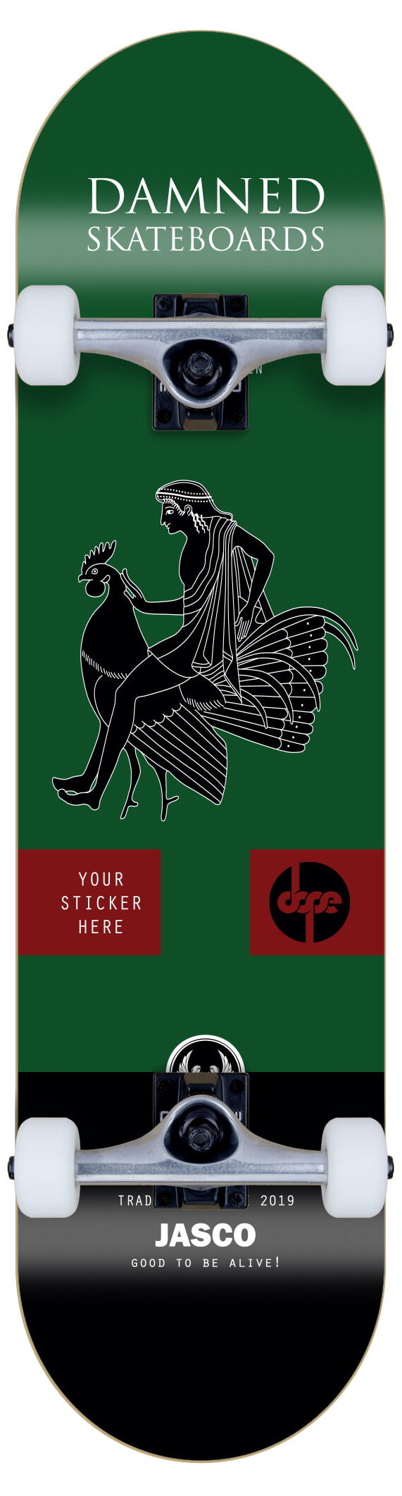 Damned Complete Skateboard Black Jack Damned Complete Skateboard Black Jack
