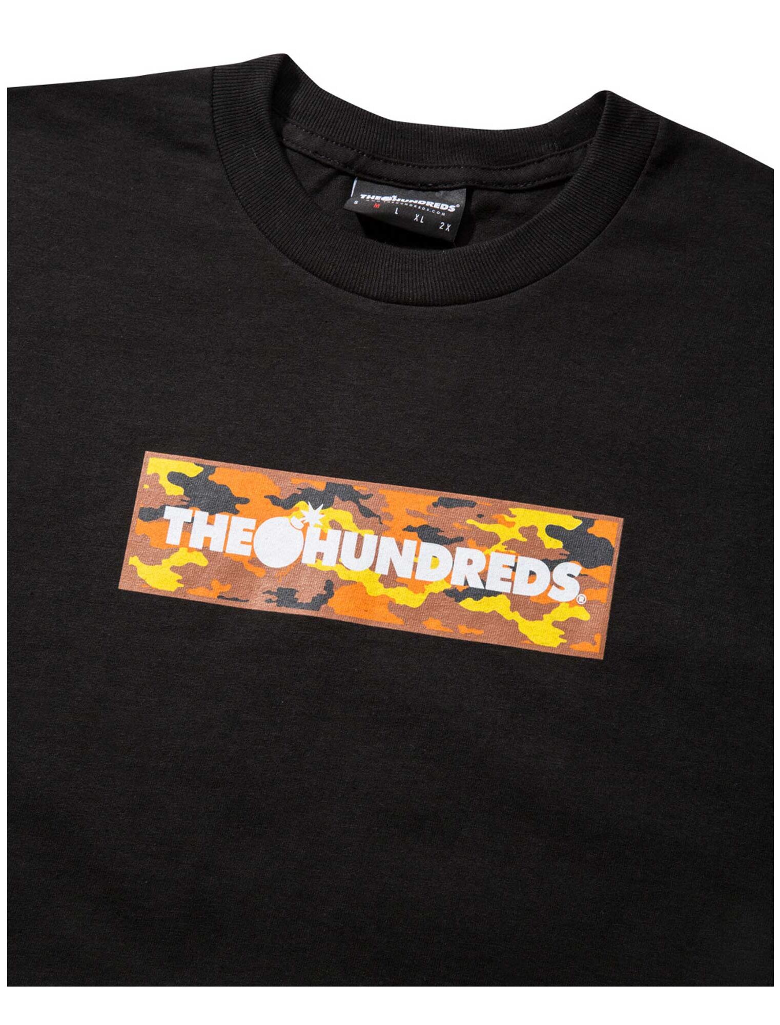 THE HUNDREDS T-Shirt CAMO BAR black THE HUNDREDS T-Shirt CAMO BAR, black M