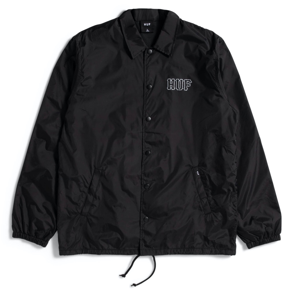 HUF Set H Coach Jacke - black L HUF Set H Coach Jacke - black XXL