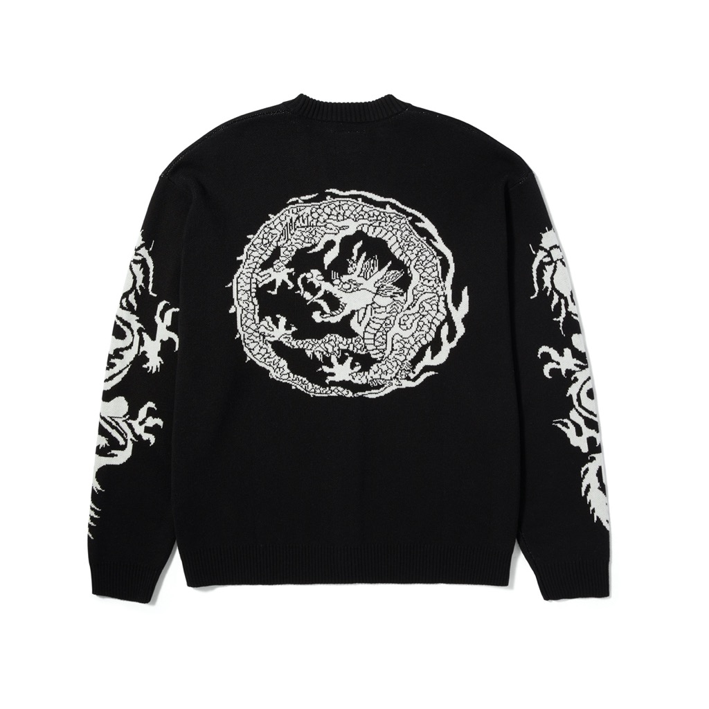 HUF Twin Dragon Cardigan - black M HUF Twin Dragon Cardigan - black XXL