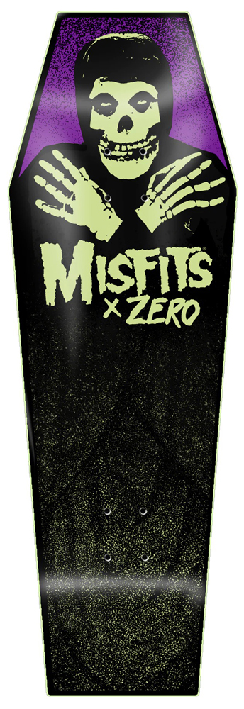 Zero Skateboard Deck Team x Misfits Coffin GITD 9,50 Zero Skateboard Deck Team x Misfits Coffin GITD 9,50