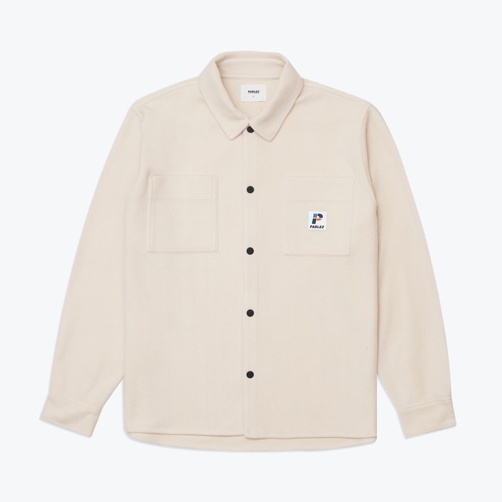 paraw23032-1 Parlez Skipper Fleece Shirt - ecru L