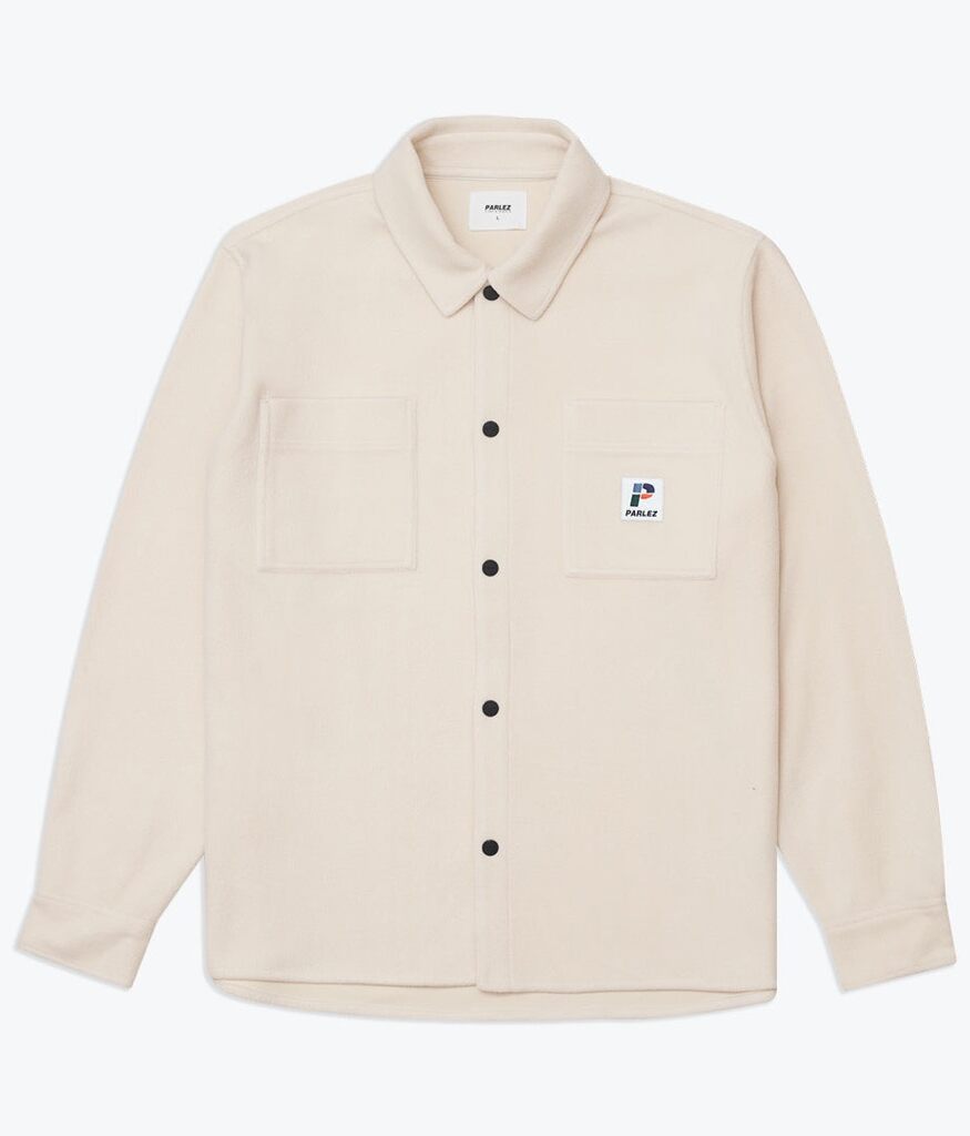paraw23032-1 Parlez Skipper Fleece Shirt - ecru L