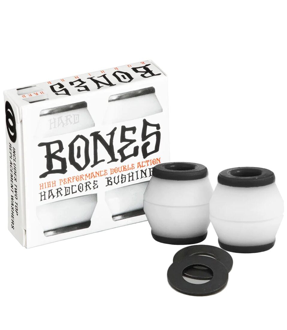 Bones Hardcore Bushings White 96A Hard - SET