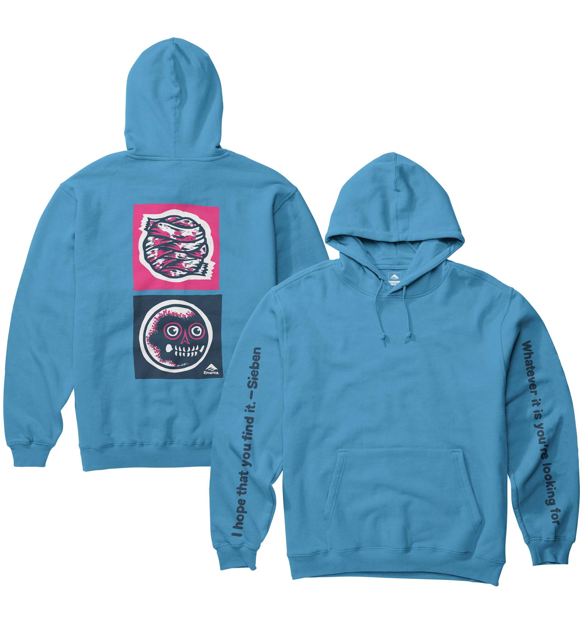 EMERICA Sweat SIEBEN HOODIE blue EMERICA Sweat SIEBEN HOODIE, blue XL