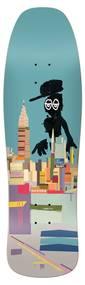 Krooked Skateboard Deck Barbee Natas Art 9,50