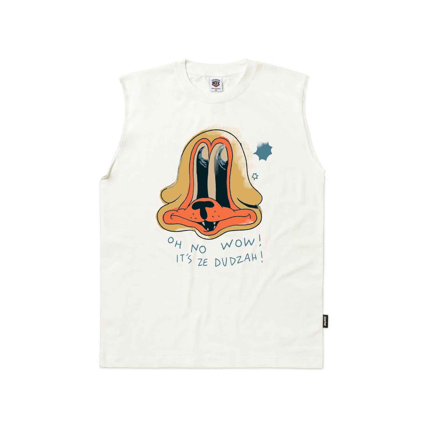 The Dudes Oh Wow Ze Dudzah Classic Sleeveless T-Shirt - off-white The Dudes Oh Wow Ze Dudzah Classic Sleeveless T-Shirt - off-white XXXL