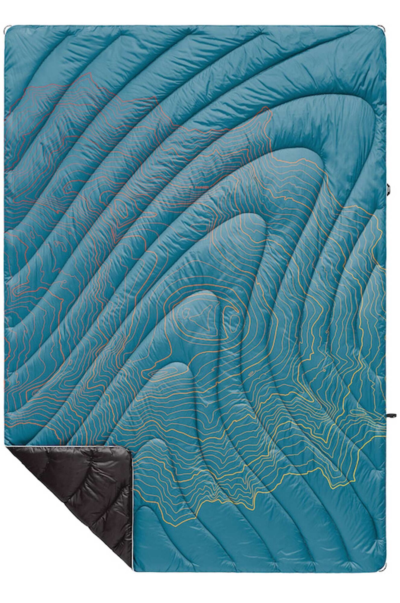 RUMPL Blanket ORIGINAL PUFFY PRINTED / 1 PERS, mt rainier - teal warm fade RUMPL Blanket ORIGINAL PUFFY PRINTED / 1 PERS, mt rainier - teal warm fade