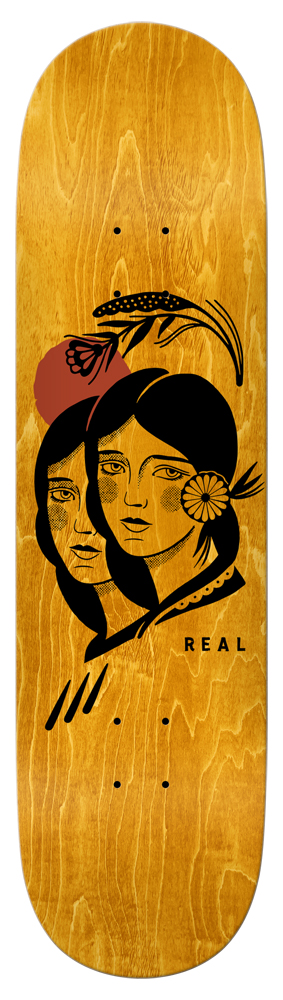 Real Skateboard Deck Team Mudgett 8,06 Real Skateboard Deck Team Mudgett 8,06