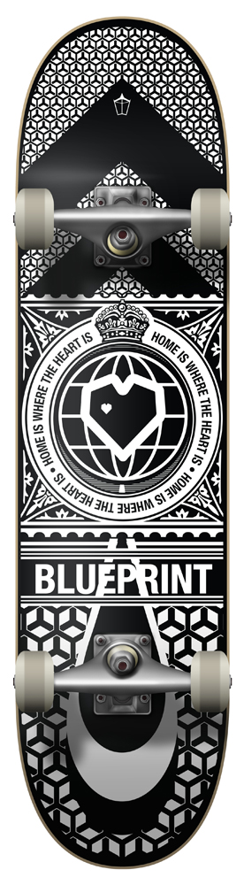 Blueprint Komplettboard Home Heart Black/White 8,50