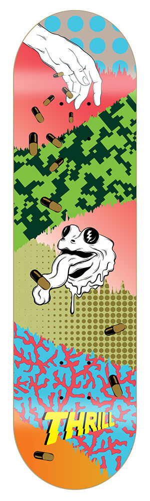 Thrill Skateboard Deck Frog Thrill Skateboard Deck Frog