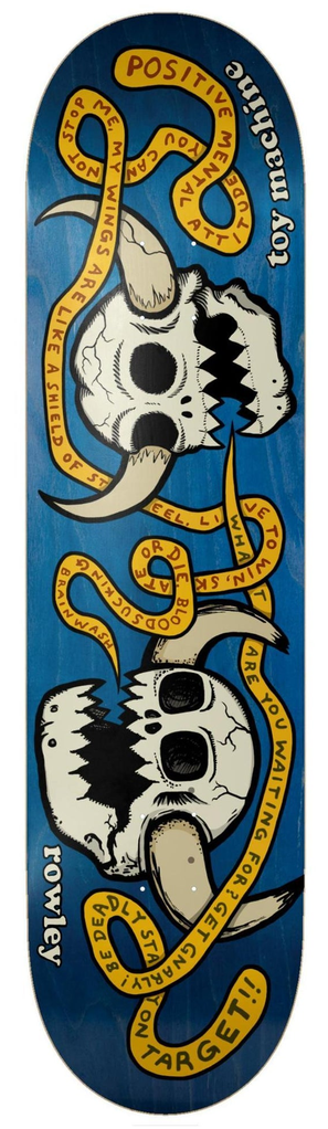 ToyMachine_Rowley_Skulls_825_1.png Toy Machine Rowley Skulls Pro Skateboard Deck 8.25