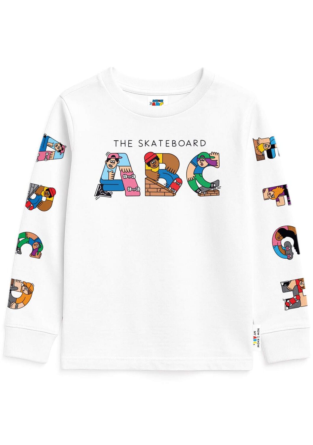 Awesome ABC Skateboard ABC Longsleeve Kids - White 9-10 Awesome ABC Skateboard ABC Longsleeve Kids - White 11-12