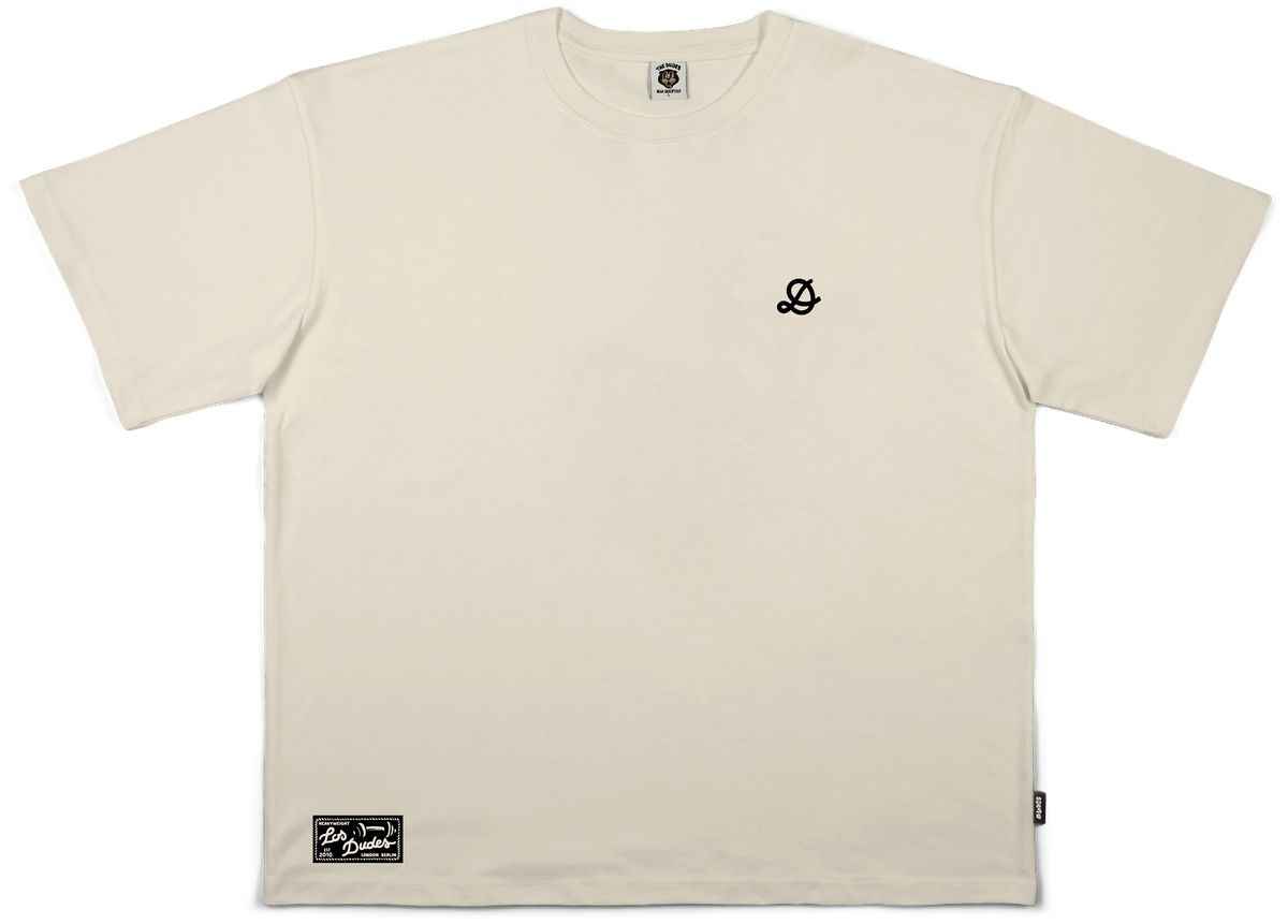 The Dudes D Classic T-Shirt Oversize Heavyweight - almond milk The Dudes D Classic T-Shirt Oversize Heavyweight - almond milk XL