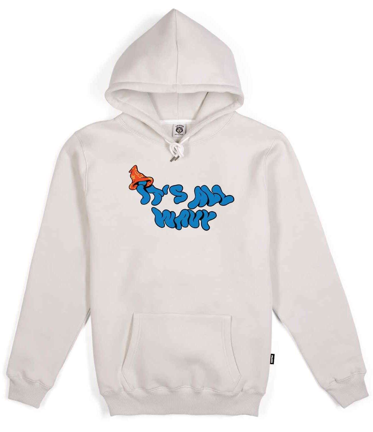 The Dudes All Wavy Seasonal Hoodie - off white M The Dudes All Wavy Seasonal Hoodie - off white XXXL