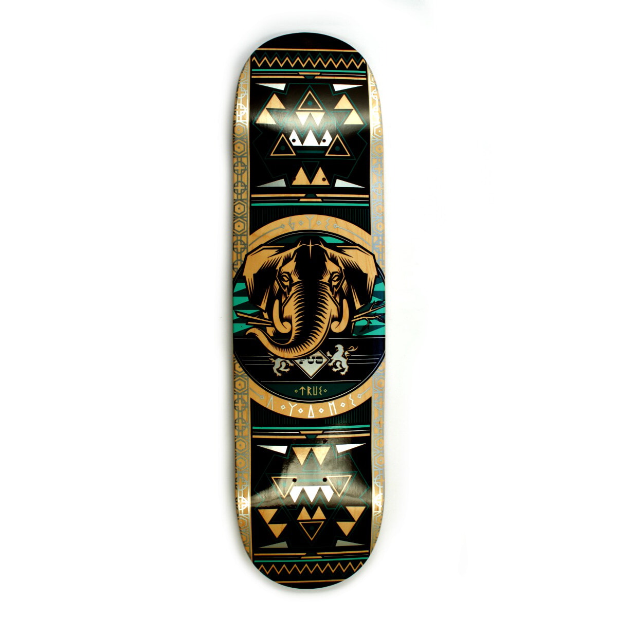 FUA Elephant turquoise Skateboard Deck 8.37