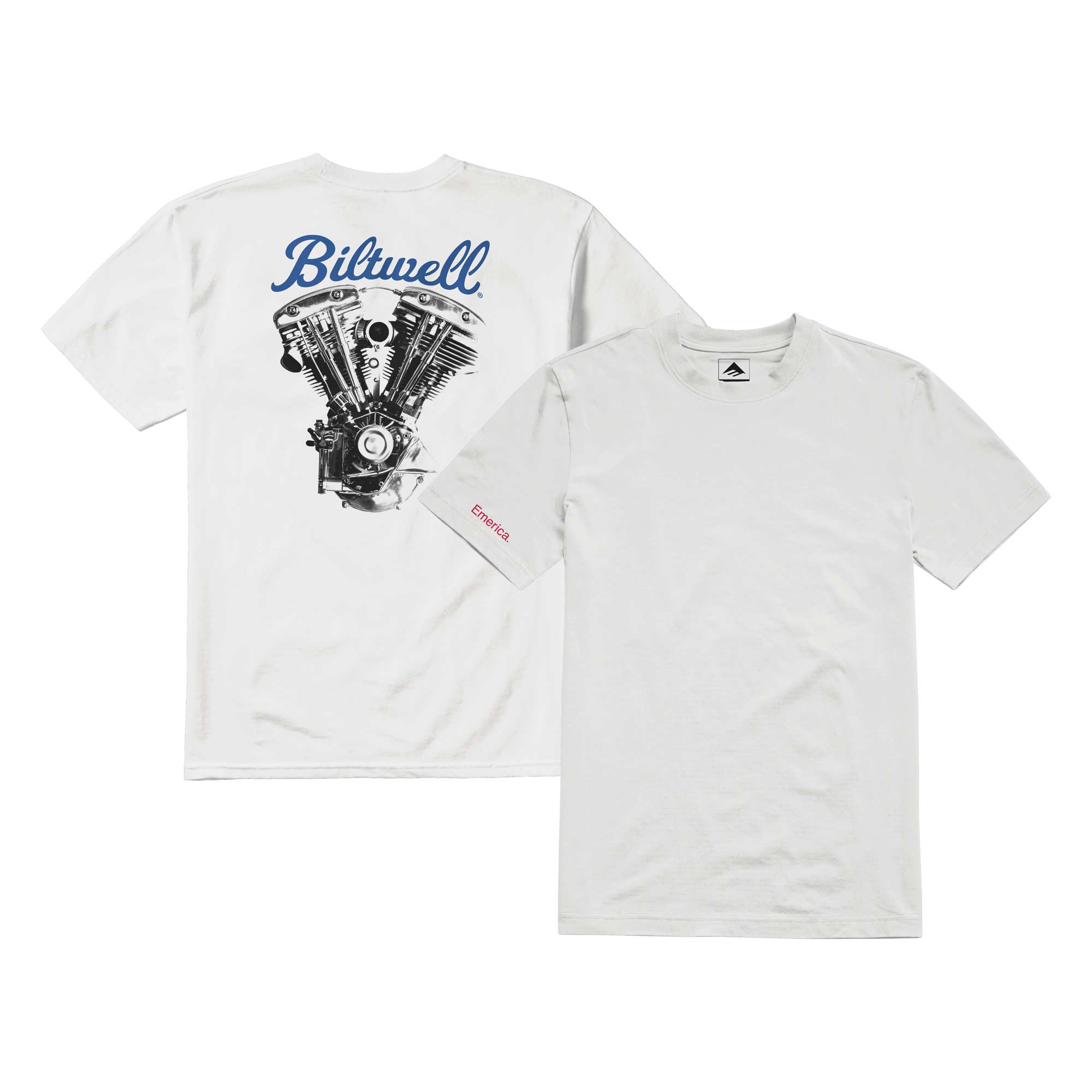 EMERICA T-Shirt BILTWELL, white XXL