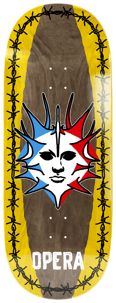 10810180-1 Opera Skateboard Deck Fatties Torn Spike 12,00