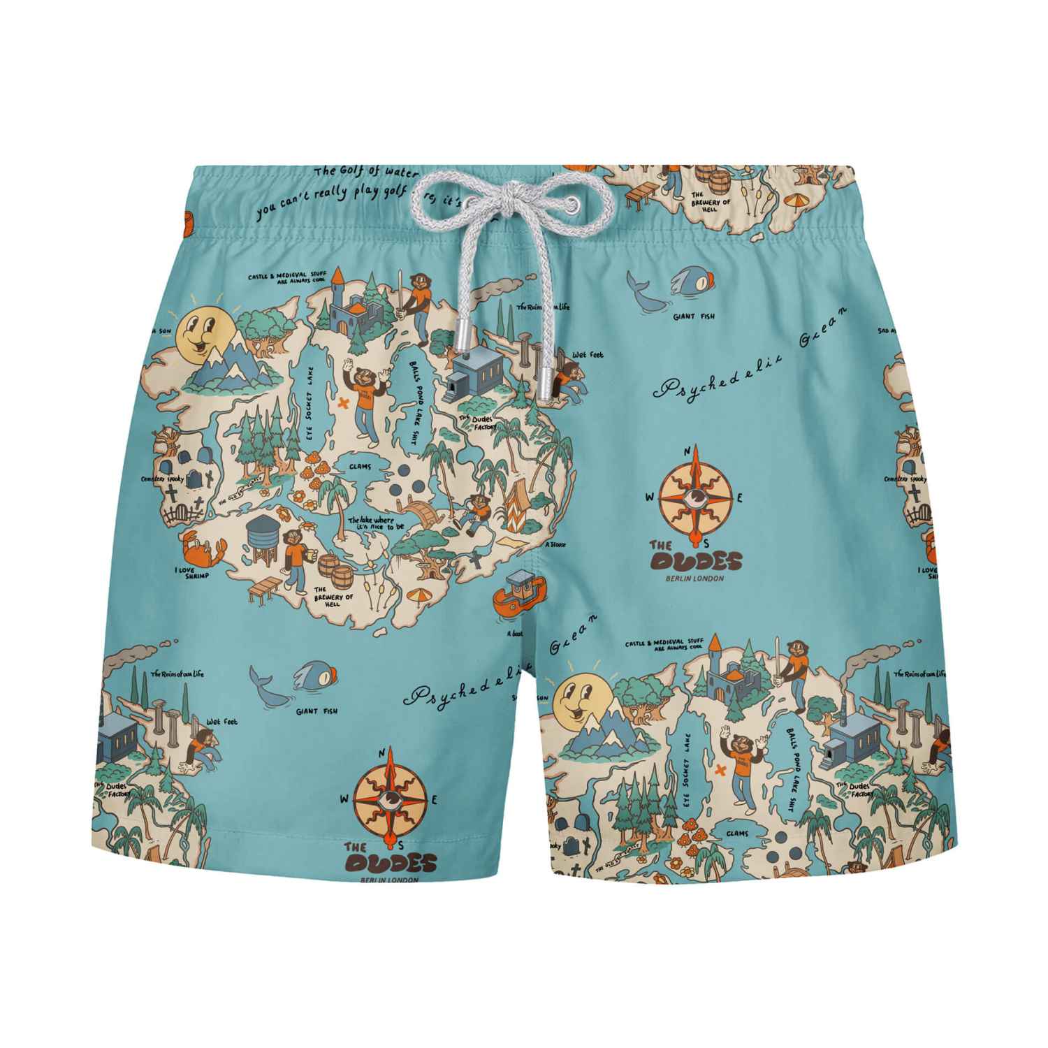 The Dudes Dudland Swim Shorts - multicolor S The Dudes Dudland Swim Shorts - multicolor XXXL