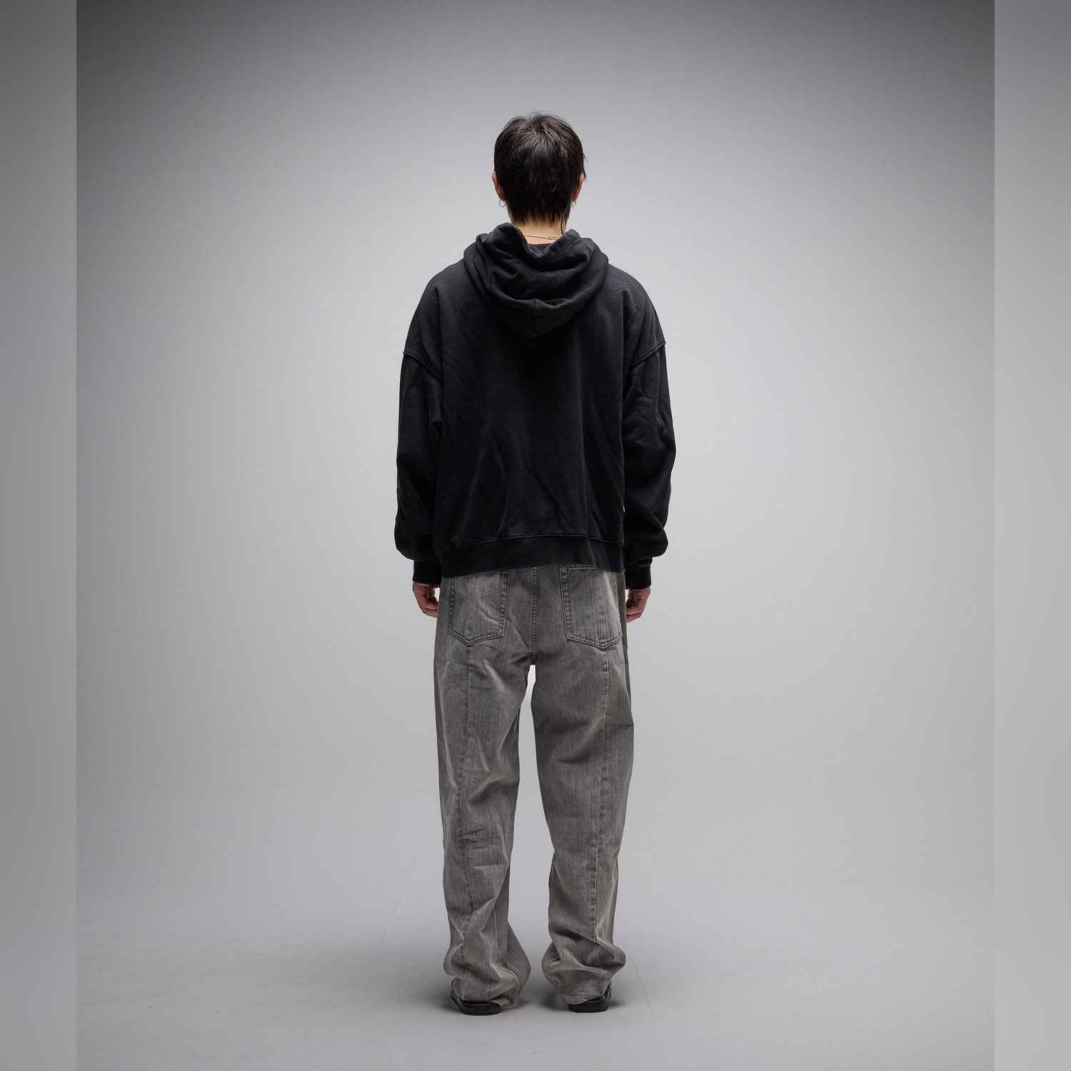 ffl-25502-acdblk-5 Former Vital Zip Hoodie - acid black XL