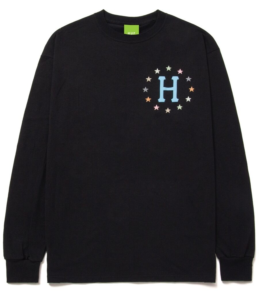 HUF Puff Galaxies Longsleeve - black XXL
