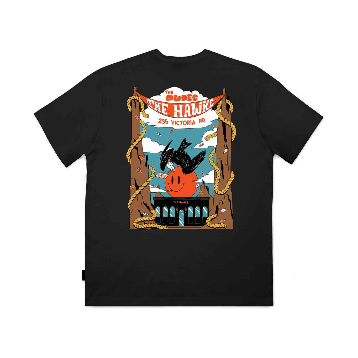 The Dudes Hawke Seasonal T-Shirt - black XXXL
