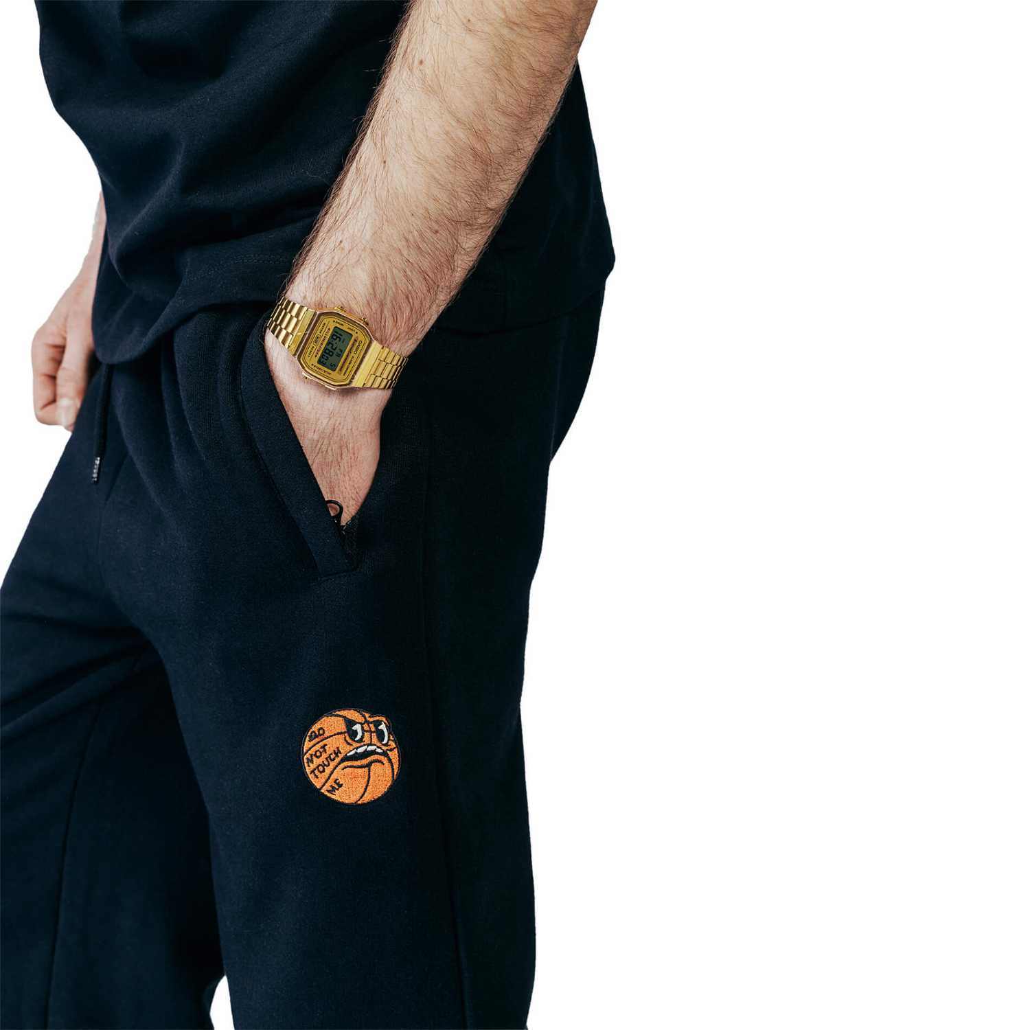 The Dudes Dont Touch Me Sweatpants - black XS The Dudes Dont Touch Me Sweatpants - black XXXL