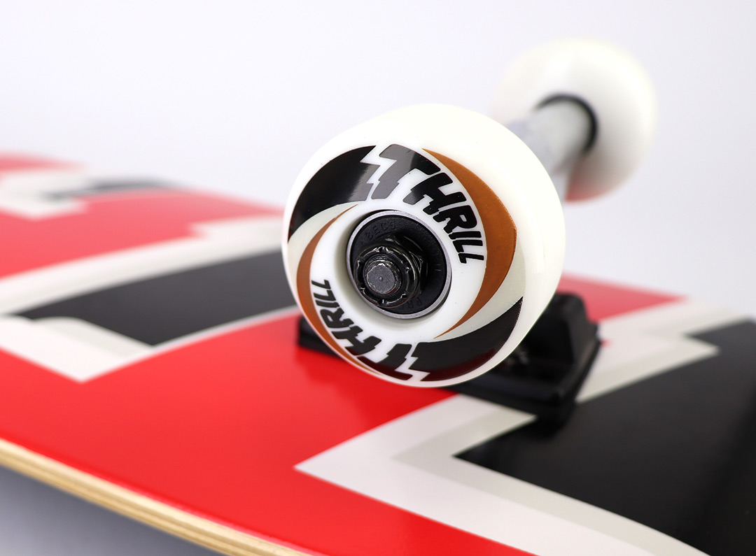 Thrill complete Skateboard Logo Black Thrill Kids Complete Skateboard Logo Black 7.25