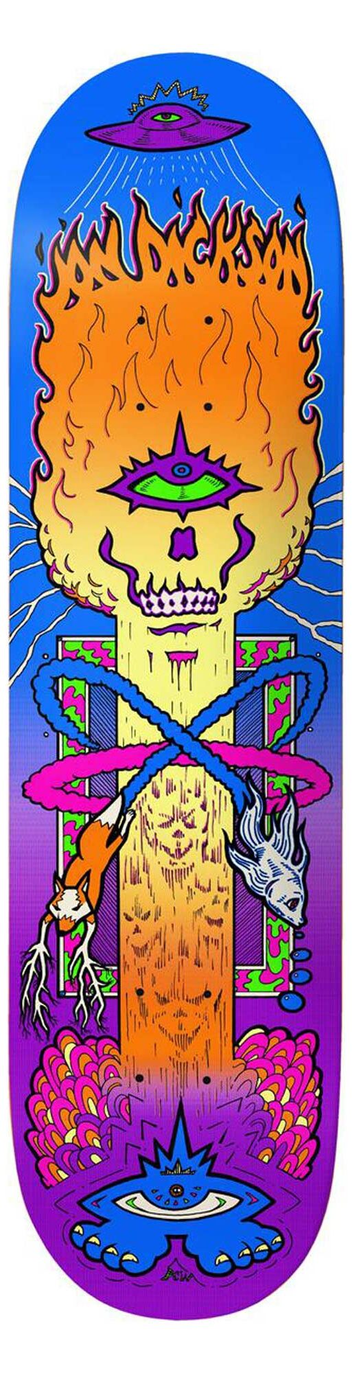 DEATHWISH Deck DEATH CLOUD JD 8.0, blue 8.0