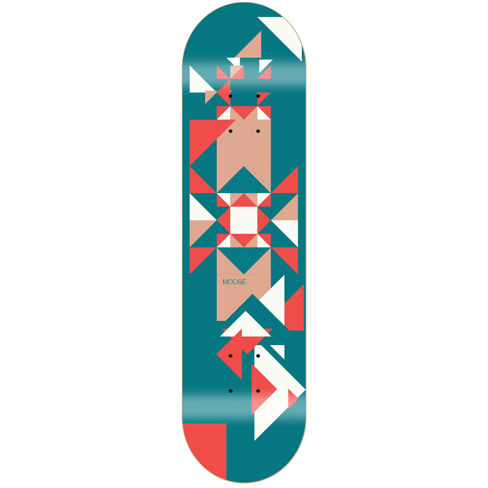 Moose Skateboard Deck Mosaic Moose Skateboard Deck Mosaic 8.50