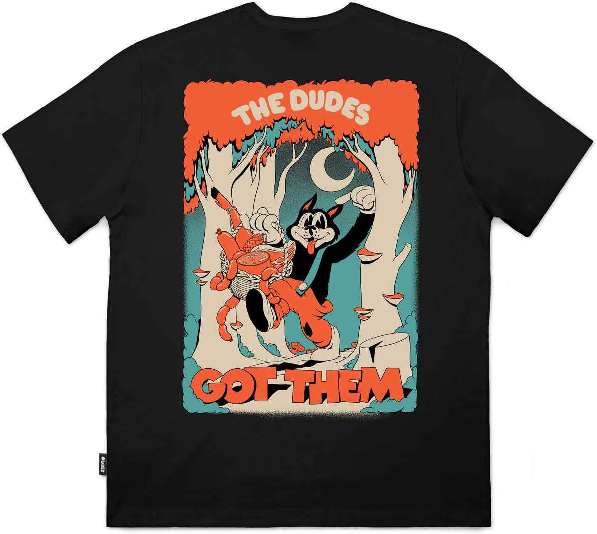The Dudes Big Bad Wolf Classic T-Shirt Premium - black The Dudes Big Bad Wolf Classic T-Shirt Premium - black XXL