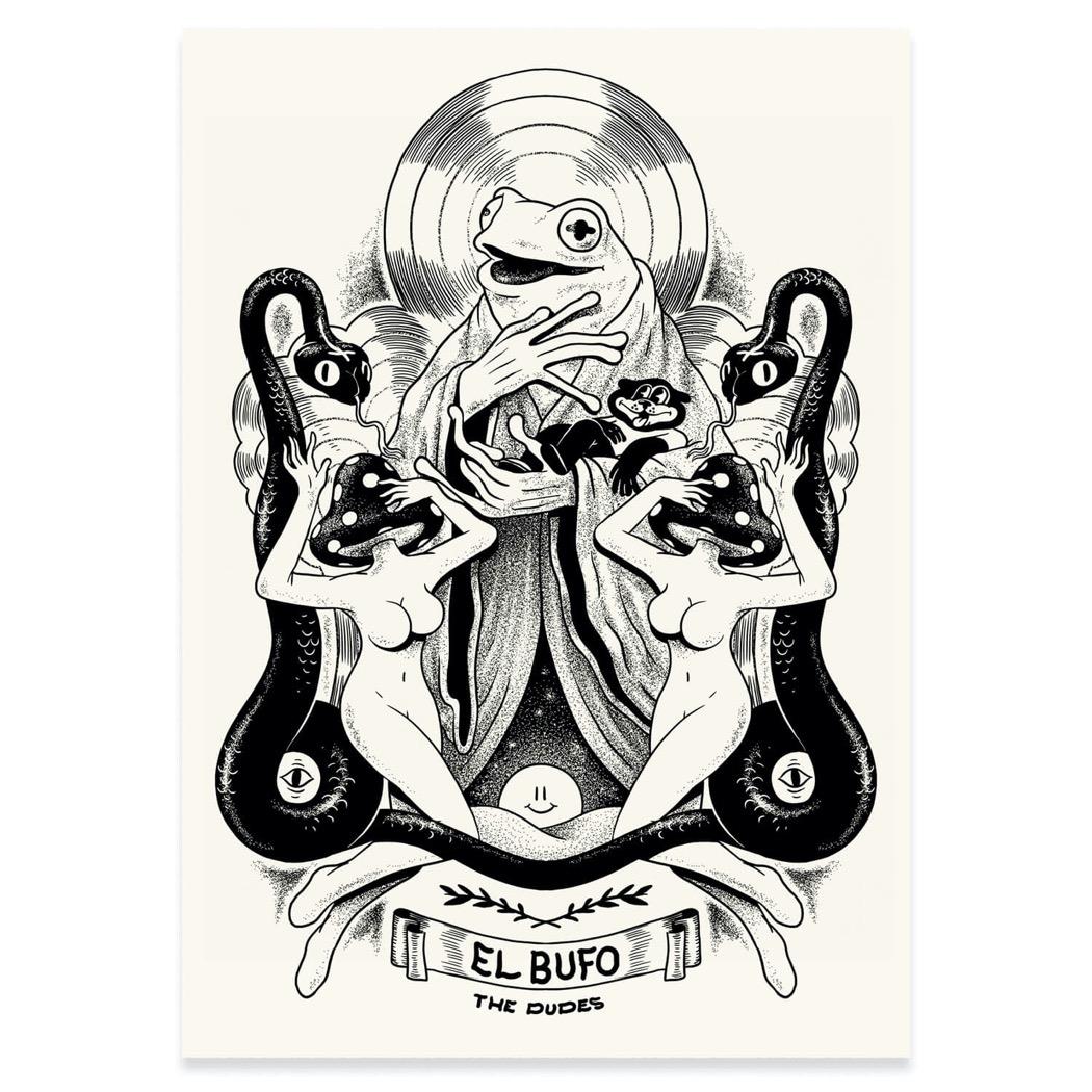 The Dudes El Bufo Unlimited Print - white The Dudes El Bufo Unlimited Print - white