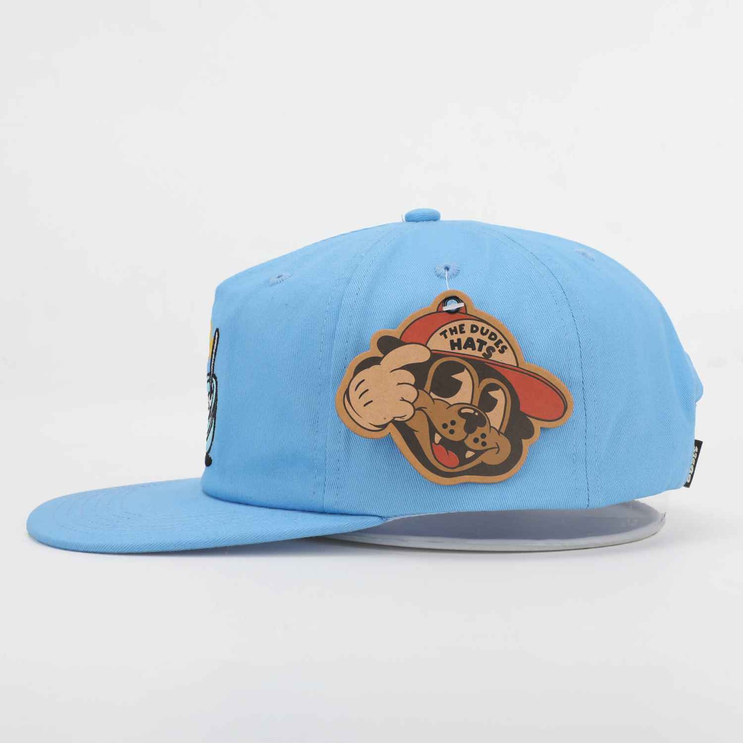 The Dudes Good Morning Unstructured 5 Panel Cap - ethereal blue