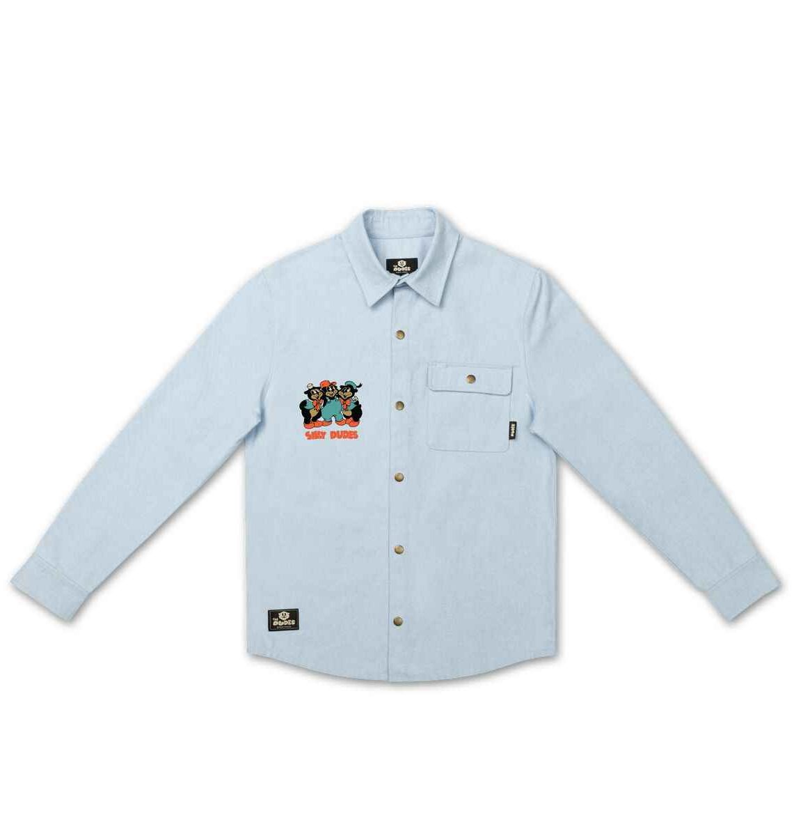The Dudes Silly Dudes Overshirt Chuck Denim Premium - light blue denim The Dudes Silly Dudes Overshirt Chuck Denim Premium - light blue denim XXXL