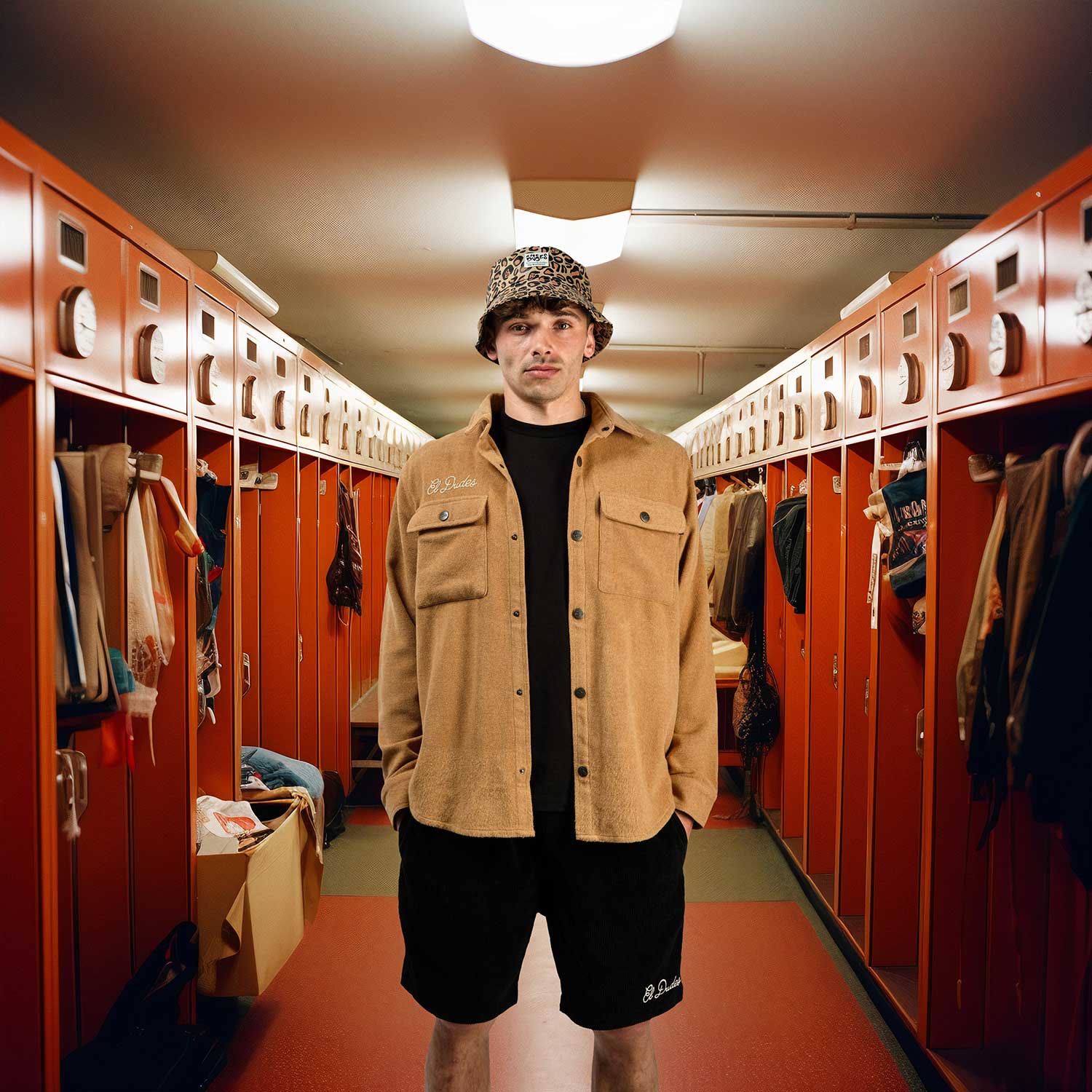 The Dudes El Dudes Flannel Oversized Chuck Shirt - camel XXXL