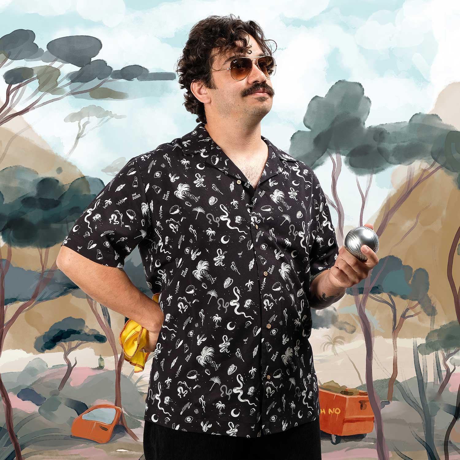 The Dudes Bitch Hawaiian Shirt - black XXXL