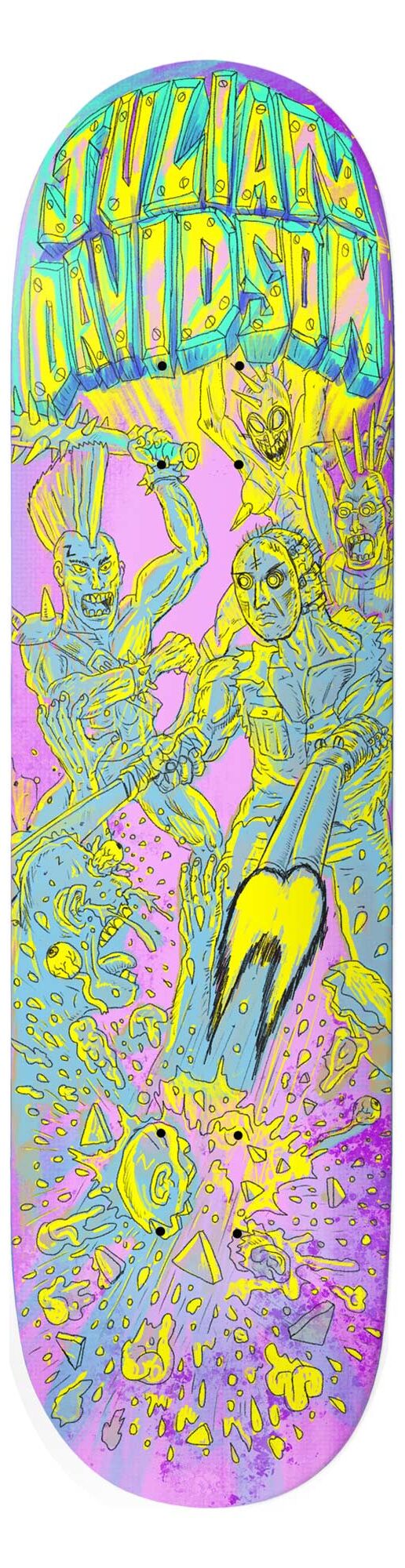 DEATHWISH Deck DYSTOPIA JU 8.38, pink 8.3 DEATHWISH Deck DYSTOPIA JU 8.38, pink 8.3