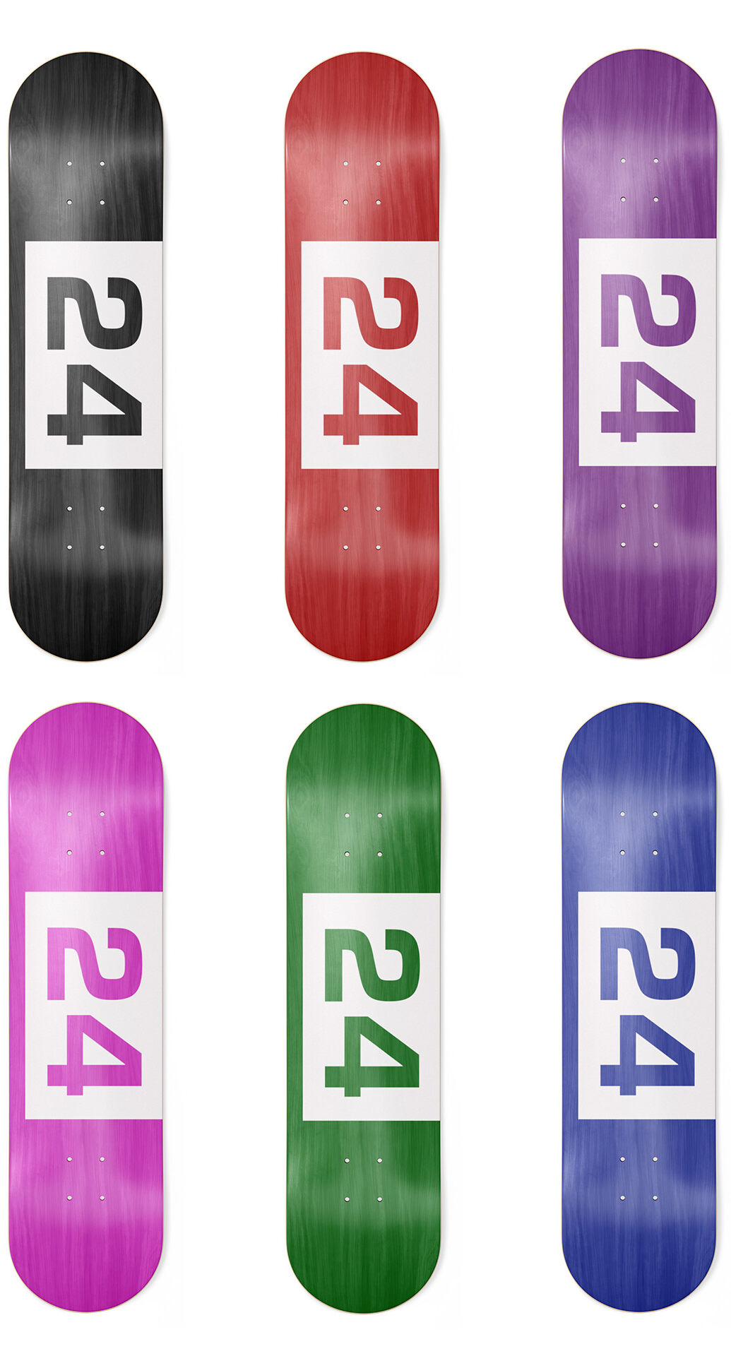 Skateshop24 - 24 white Skateboard Deck Skateshop24 - 24 white Skateboard Deck 8.75